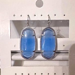Kendra Scott Periwinkle Blue Cat Drop Earrings